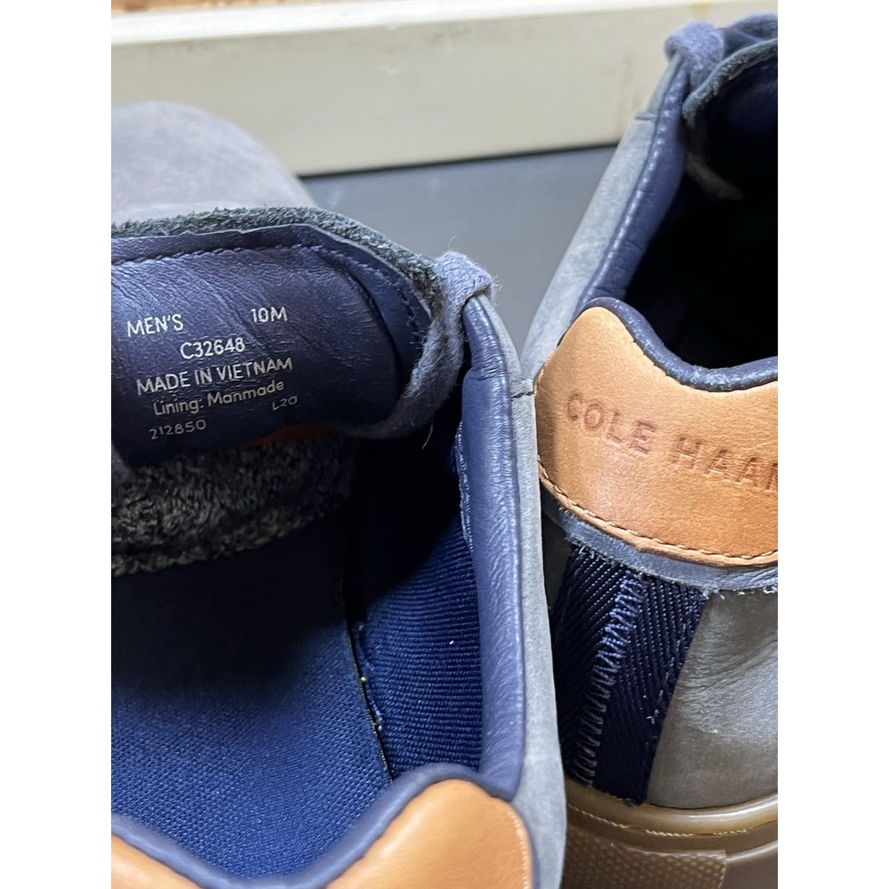 Men's Cole Haan Grand Series Blue Suede Brown Hand Made C32648